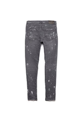 PURPLE BRAND P001 Worn Grey Knee Slit at Gravity NYC